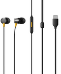 realme Buds 3 Wired Earphone with Type-C Jack, HD Microphone and Tangle-free Cable Wired Headset (Black, In the Ear)