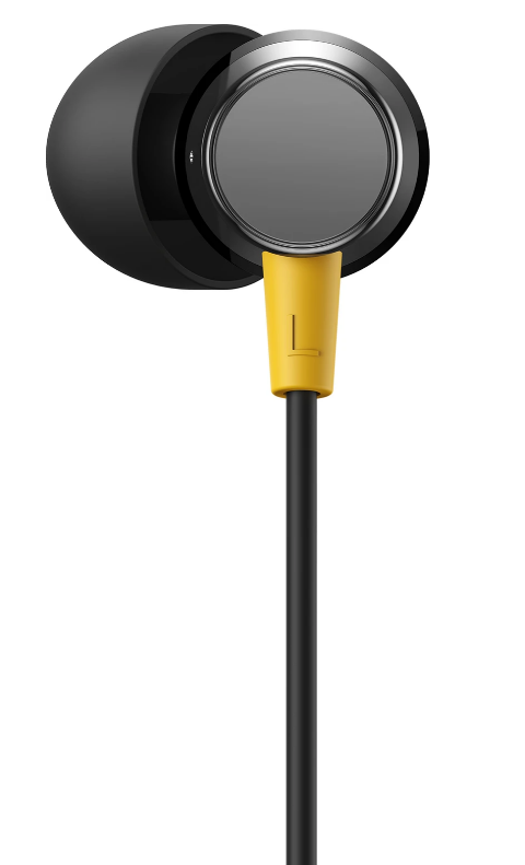 realme Buds 3 Wired Earphone with Type-C Jack, HD Microphone and Tangle-free Cable Wired Headset (Black, In the Ear)