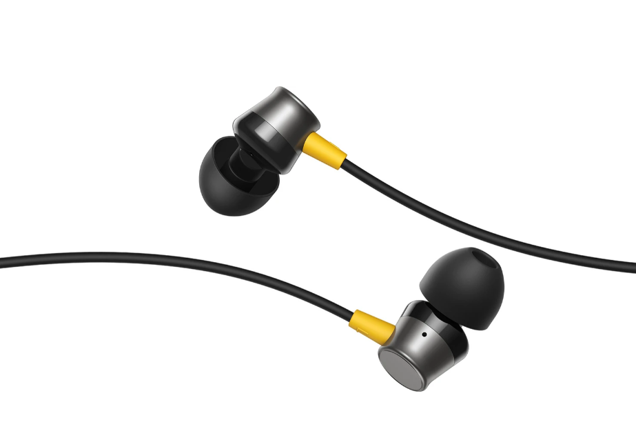 realme Buds 3 Wired Earphone with Type-C Jack, HD Microphone and Tangle-free Cable Wired Headset (Black, In the Ear)